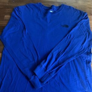 The North Face Men's Vibrant Blue Long Sleeve Tee